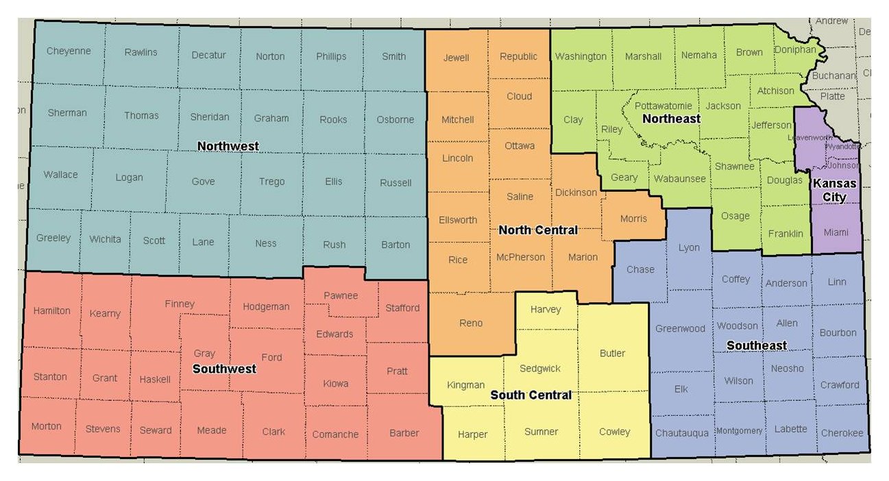 Regions Of Kansas